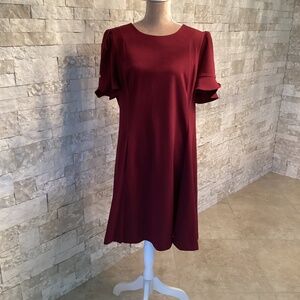 DKNY Women's Flounce Sleeve Fit and Flare (NWT)